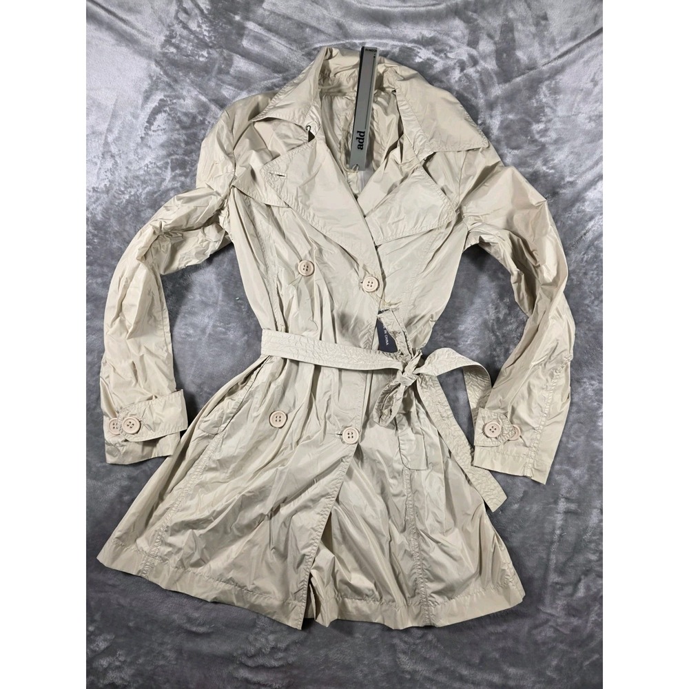NWT Add‎ Icon10 Windbreaker Jacket, Double Breasted, Belted, Vented, Lightweight